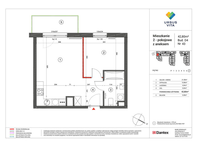 Mieszkanie w inwestycji Ursus Vita, symbol UV_D4D5-M043 » nportal.pl