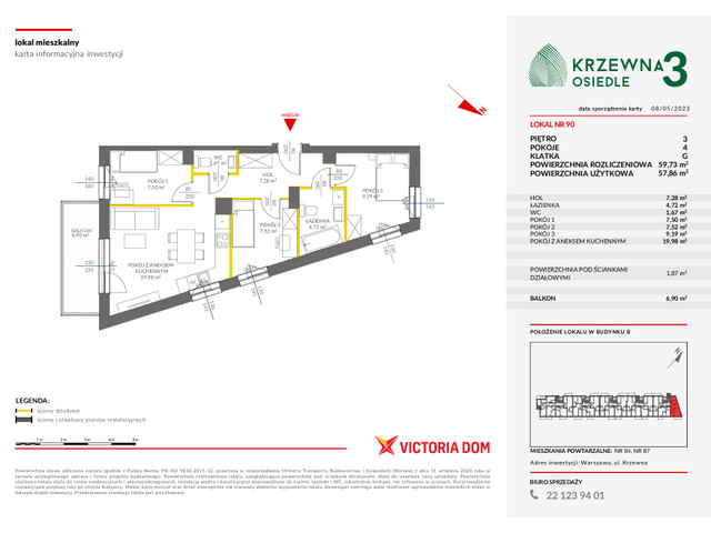 Mieszkanie w inwestycji OSIEDLE KRZEWNA, symbol 3_90 » nportal.pl