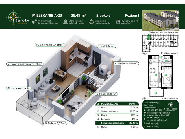 Mieszkanie w inwestycji Jaroty Południe, symbol A-23 » nportal.pl