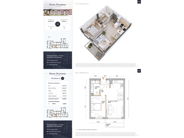 Mieszkanie w inwestycji Apartamenty Home Premium Etap II, symbol M.43 » nportal.pl