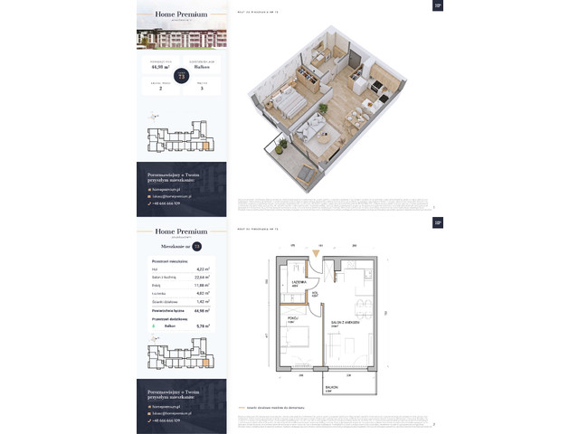 Mieszkanie w inwestycji Apartamenty Home Premium Etap II, symbol M.73 » nportal.pl