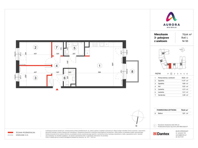 Mieszkanie w inwestycji Osiedle Aurora, symbol A-L1-LM-50 » nportal.pl