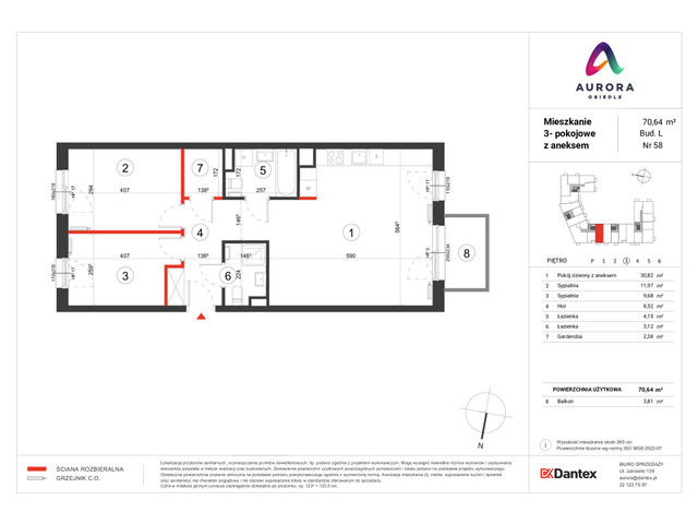 Mieszkanie w inwestycji Osiedle Aurora, symbol A-L1-LM-58 » nportal.pl