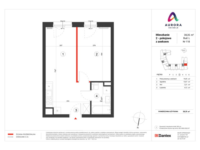 Mieszkanie w inwestycji Osiedle Aurora, symbol A-L1-LM-118 » nportal.pl