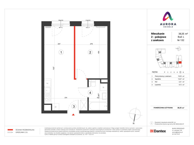 Mieszkanie w inwestycji Osiedle Aurora, symbol A-L1-LM-132 » nportal.pl