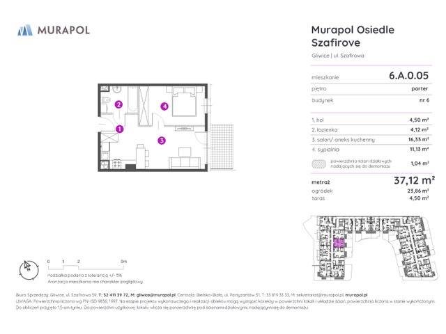 Mieszkanie w inwestycji Murapol Osiedle Szafirove, symbol 6.A.0.05 » nportal.pl