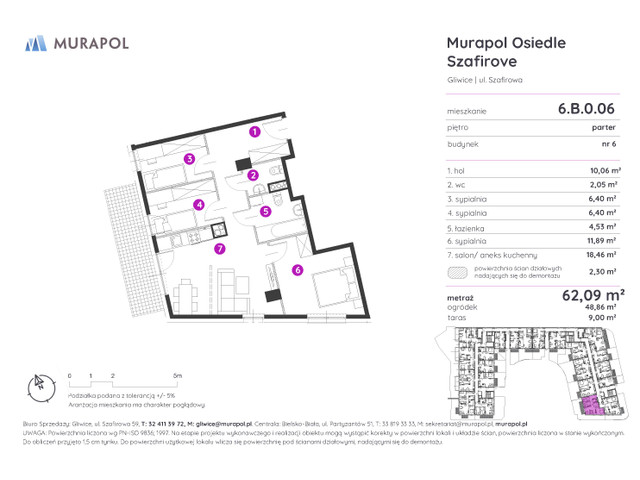 Mieszkanie w inwestycji Murapol Osiedle Szafirove, symbol 6.B.0.06 » nportal.pl