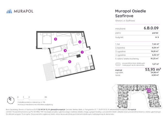 Mieszkanie w inwestycji Murapol Osiedle Szafirove, symbol 6.B.0.09 » nportal.pl