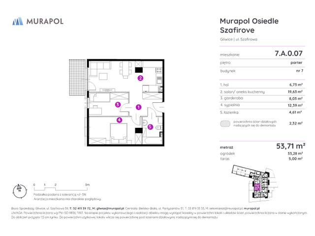 Mieszkanie w inwestycji Murapol Osiedle Szafirove, symbol 7.A.0.07 » nportal.pl