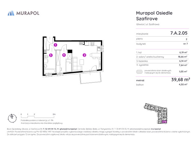 Mieszkanie w inwestycji Murapol Osiedle Szafirove, symbol 7.A.2.05 » nportal.pl