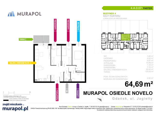 Mieszkanie w inwestycji Murapol Osiedle Novelo, symbol 4.A.0.07 » nportal.pl