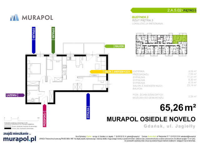 Mieszkanie w inwestycji Murapol Osiedle Novelo, symbol 2.A.5.02 » nportal.pl