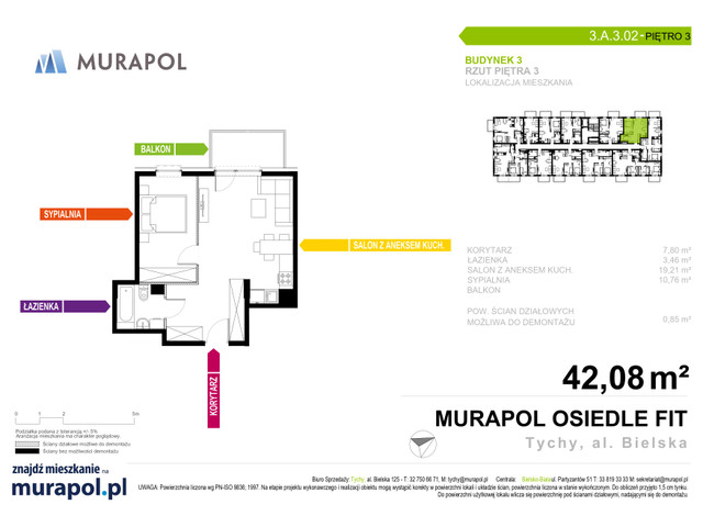 Mieszkanie w inwestycji Murapol Osiedle Fit, symbol 3.A.3.02 » nportal.pl