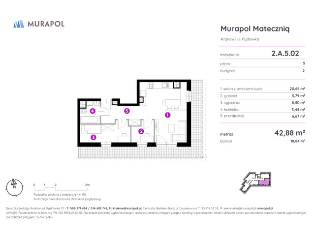 Mieszkanie w inwestycji Murapol Mateczniq, symbol 2.A.5.02 » nportal.pl
