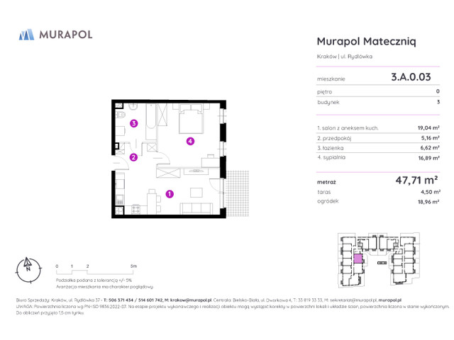 Mieszkanie w inwestycji Murapol Mateczniq, symbol 3.A.0.03 » nportal.pl
