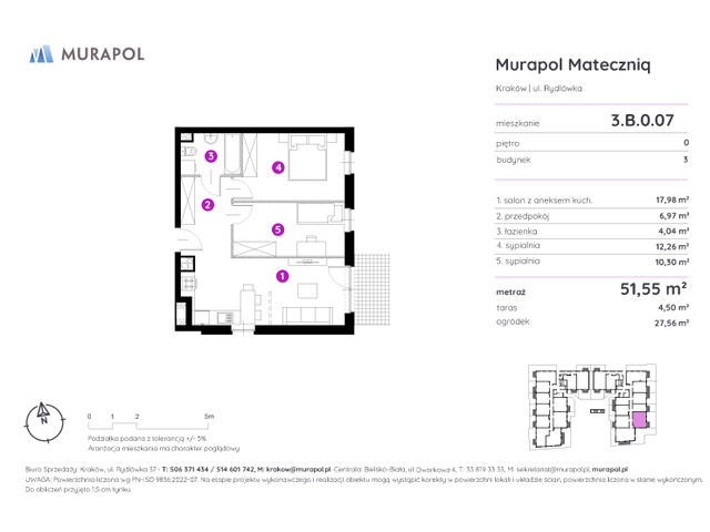 Mieszkanie w inwestycji Murapol Mateczniq, symbol 3.B.0.07 » nportal.pl