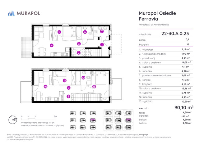 Mieszkanie w inwestycji Murapol Osiedle Ferrovia, symbol 22-30.A.0.23 » nportal.pl
