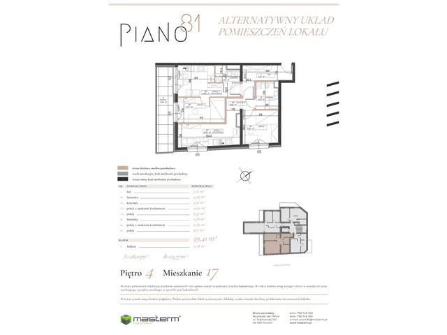 Mieszkanie w inwestycji PIANO81, symbol M17 » nportal.pl