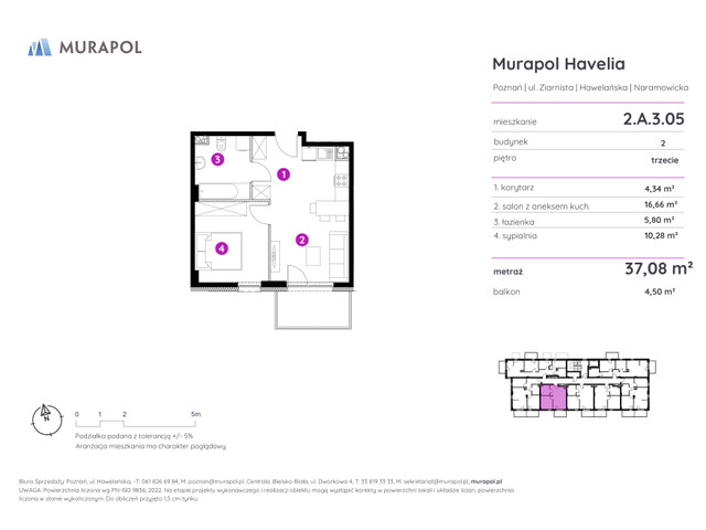 Mieszkanie w inwestycji Murapol Havelia, symbol 2.A.3.05 » nportal.pl