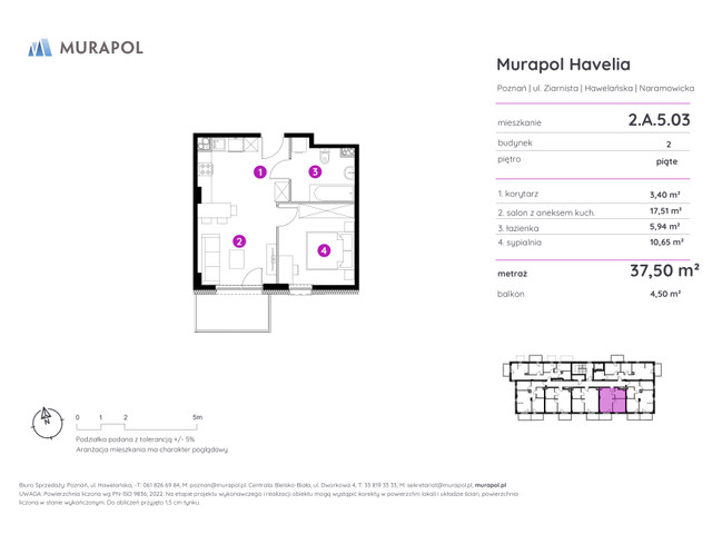 Mieszkanie w inwestycji Murapol Havelia, symbol 2.A.5.03 » nportal.pl