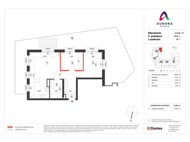 Mieszkanie w inwestycji Osiedle Aurora, symbol A-L1-LM-01 » nportal.pl