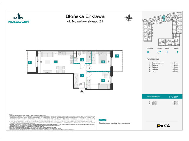 Mieszkanie w inwestycji Błońska Enklawa, symbol B.7 » nportal.pl