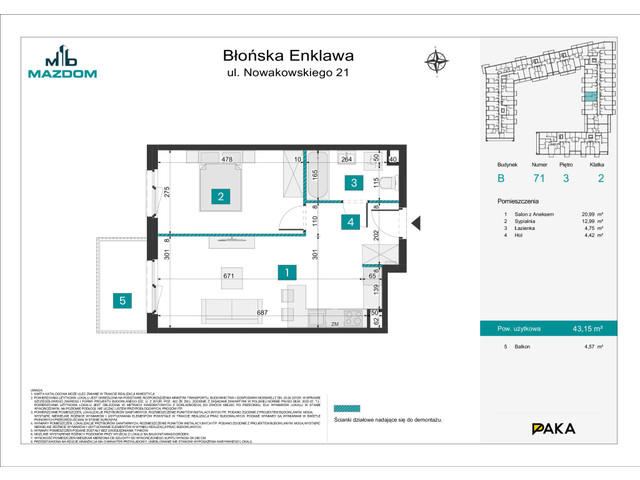 Mieszkanie w inwestycji Błońska Enklawa, symbol B.71 » nportal.pl