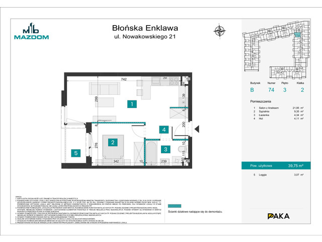 Mieszkanie w inwestycji Błońska Enklawa, symbol B.74 » nportal.pl