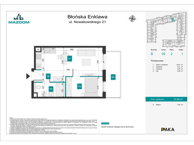 Mieszkanie w inwestycji Błońska Enklawa, symbol B.9 » nportal.pl