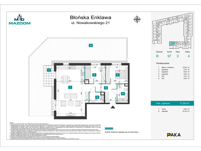 Mieszkanie w inwestycji Błońska Enklawa, symbol B.97 » nportal.pl