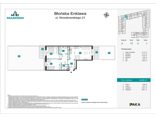 Mieszkanie w inwestycji Błońska Enklawa, symbol A.10 » nportal.pl