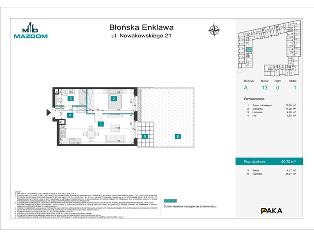 Mieszkanie w inwestycji Błońska Enklawa, symbol A.13 » nportal.pl