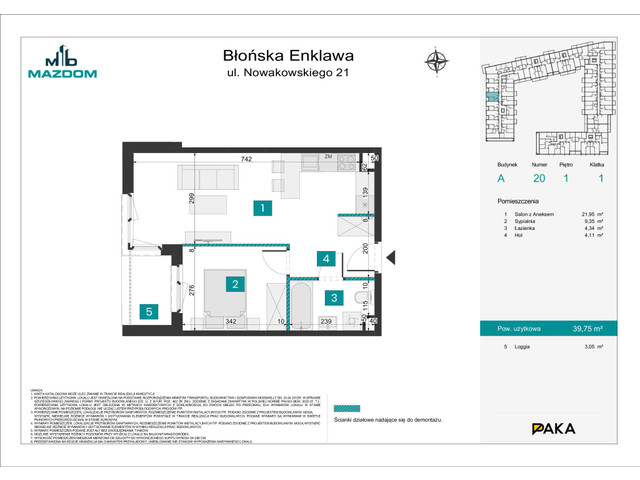 Mieszkanie w inwestycji Błońska Enklawa, symbol A.20 » nportal.pl