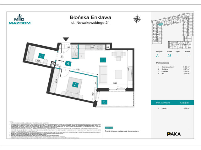 Mieszkanie w inwestycji Błońska Enklawa, symbol A.25 » nportal.pl