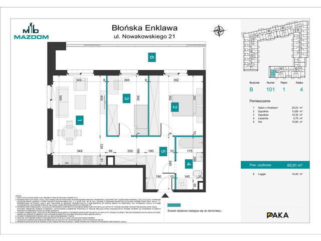 Mieszkanie w inwestycji Błońska Enklawa, symbol B.101 » nportal.pl