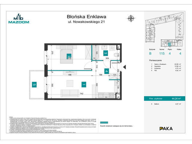 Mieszkanie w inwestycji Błońska Enklawa, symbol B.115 » nportal.pl