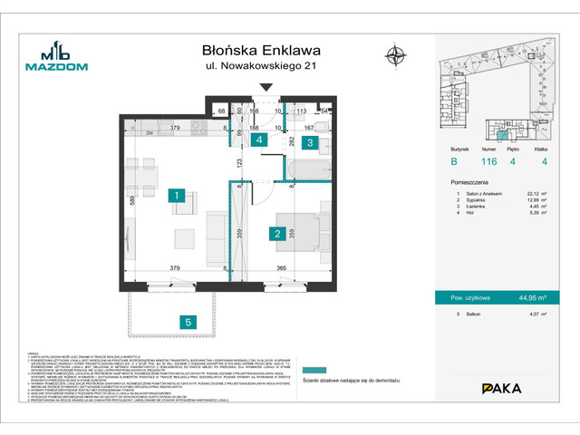 Mieszkanie w inwestycji Błońska Enklawa, symbol B.116 » nportal.pl