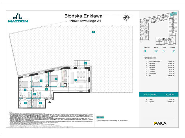 Mieszkanie w inwestycji Błońska Enklawa, symbol B.17 » nportal.pl