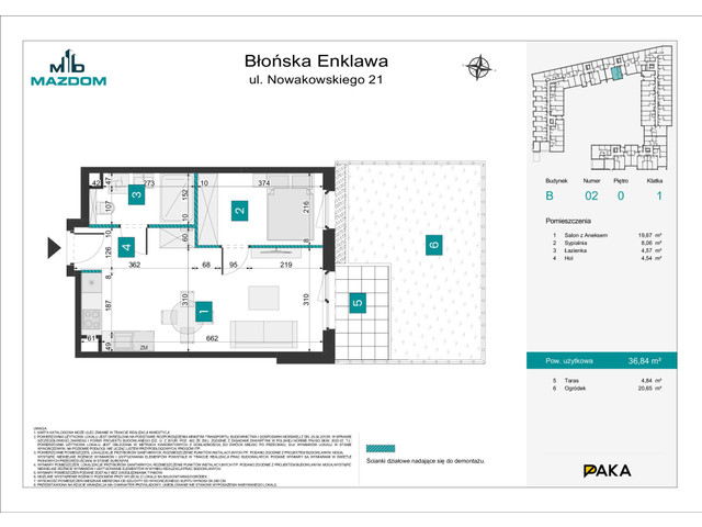 Mieszkanie w inwestycji Błońska Enklawa, symbol B.2 » nportal.pl