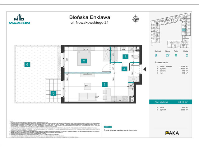 Mieszkanie w inwestycji Błońska Enklawa, symbol B.27 » nportal.pl
