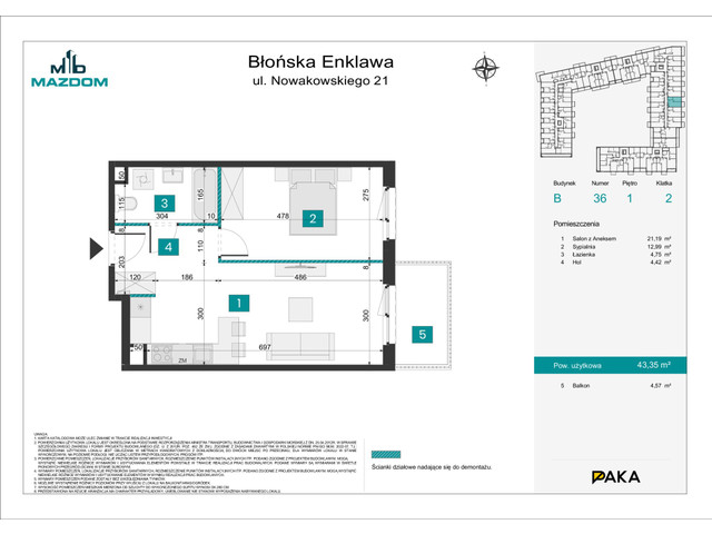Mieszkanie w inwestycji Błońska Enklawa, symbol B.36 » nportal.pl