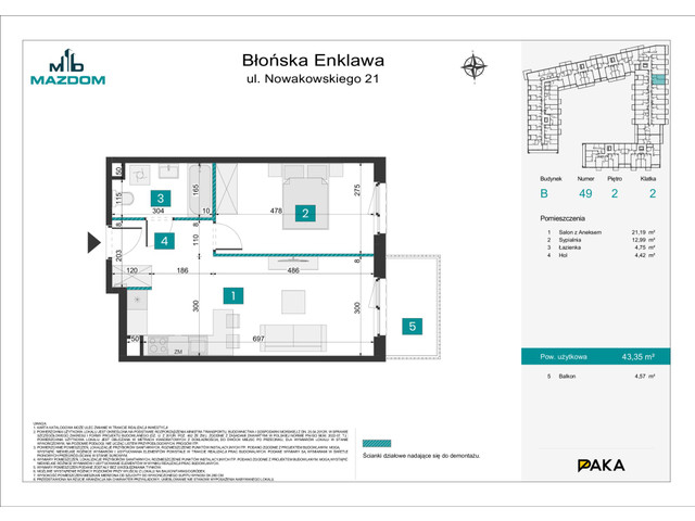 Mieszkanie w inwestycji Błońska Enklawa, symbol B.49 » nportal.pl