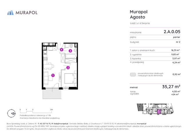 Mieszkanie w inwestycji Murapol Agosto, symbol 2.A.0.05 » nportal.pl