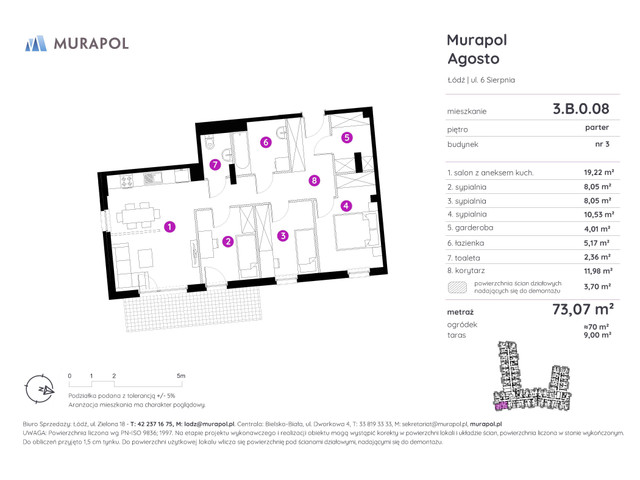 Mieszkanie w inwestycji Murapol Agosto, symbol 3.B.0.08 » nportal.pl