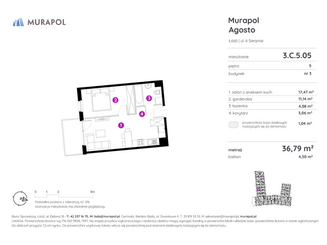 Mieszkanie w inwestycji Murapol Agosto, symbol 3.C.5.05 » nportal.pl