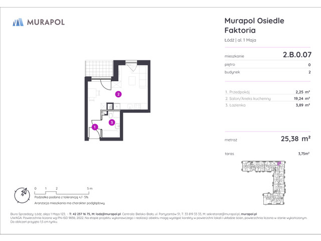 Mieszkanie w inwestycji Murapol Osiedle Faktoria, symbol 2.B.0.07 » nportal.pl