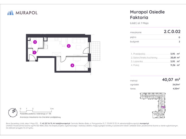 Mieszkanie w inwestycji Murapol Osiedle Faktoria, symbol 2.C.0.02 » nportal.pl