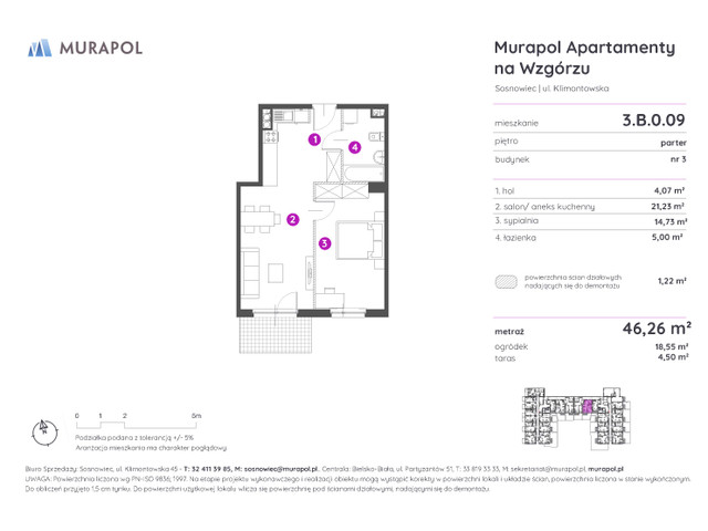 Mieszkanie w inwestycji Murapol Apartamenty Na Wzgórzu, symbol 3.B.0.09 » nportal.pl