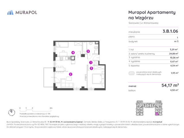 Mieszkanie w inwestycji Murapol Apartamenty Na Wzgórzu, symbol 3.B.1.06 » nportal.pl