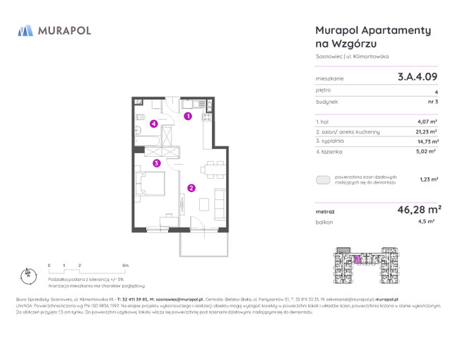 Mieszkanie w inwestycji Murapol Apartamenty Na Wzgórzu, symbol 3.A.4.09 » nportal.pl